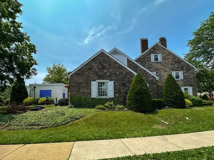 Commercial Landscape and Drainage project in hatboro, pa